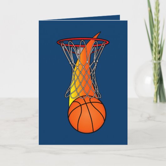 Gelukwensen op een Groot Seizoen van het Basketbal Kaart (Voorkant)