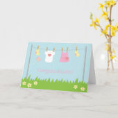 Gelukwensen op Geboorte van het Meisje van het Kaart (Gele Bloem)