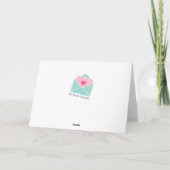 Gelukwensen op Geboorte van het Meisje van het Kaart (Achterkant)