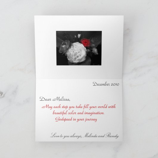 Gelukwensen op uw afstuderen kaart (Binnen)