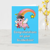 Gelukwensen op uw afstuderen! kaart (Gele Bloem)