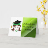 Gelukwensen op Uw Afstuderen Kaart (Gele Bloem)
