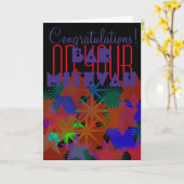 Gelukwensen op uw Bar mitswa Kaart (Gele Bloem)