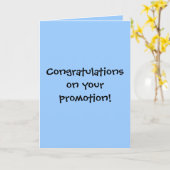 Gelukwensen op uw bevordering! kaart (Gele Bloem)