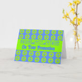 Gelukwensen op Uw Bevordering Kaart (Gele Bloem)