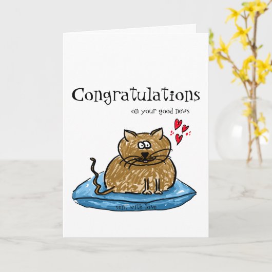 Gelukwensen op uw goede illustratie van de kaart (Gele Bloem)