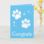 Gelukwensen op Uw Hond van de Redding Kaart (Gele Bloem)