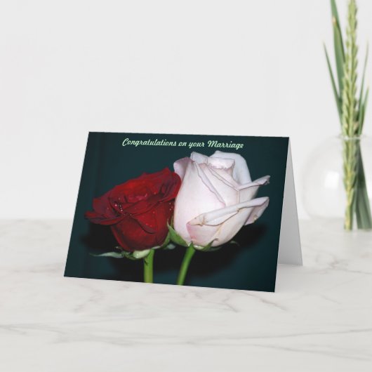 Gelukwensen op uw huwelijk kaart (Voorkant)