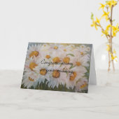 gelukwensen op uw huwelijk kaart (Gele Bloem)