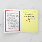 Gelukwensen op uw huwelijk kaart (Binnen)