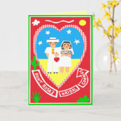 Gelukwensen op uw huwelijk kaart (Gele Bloem)