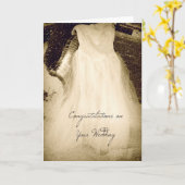 Gelukwensen op Uw Huwelijk, Kleding in Sneeuw Kaart (Gele Bloem)