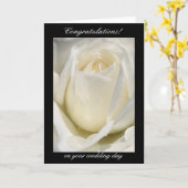 Gelukwensen op uw huwelijksdag kaart (Gele Bloem)