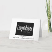 Gelukwensen op Uw Kaart van de Bevordering (Achterkant)