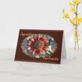 Gelukwensen op Uw Kaart van de Bevordering (Gele Bloem)