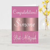 Gelukwensen op uw Knuppel Mitzvah Kaart (Gele Bloem)