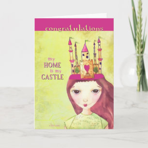 gelukwensen op uw nieuw huis kaart