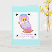 Gelukwensen op Uw Nieuw Puppy Kaart (Gele Bloem)