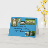 Gelukwensen op uw nieuw puppy! kaart (Gele Bloem)