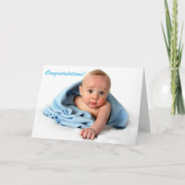 Gelukwensen op Uw Nieuwe Jongen van het Baby Kaart