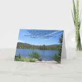 Gelukwensen op uw pensionering, Bank, Meer Kaart (Achterkant)