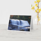 Gelukwensen op Uw Pic van de Waterval van de Kaart (Gele Bloem)