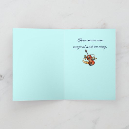 Gelukwensen op Uw Prestaties van de Muziek Kaart (Binnen)