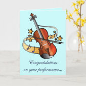 Gelukwensen op Uw Prestaties van de Muziek Kaart (Gele Bloem)