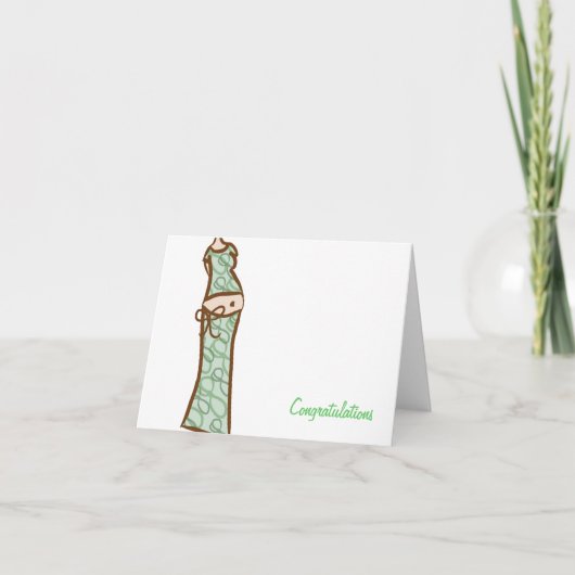 Gelukwensen op uw zwangerschap kaart (Voorkant)