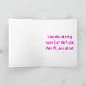 gelukwensen op uw zwangerschap kaart (Binnen)