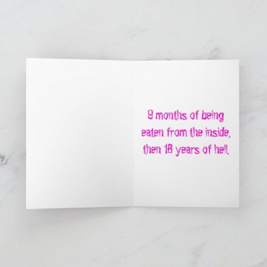 gelukwensen op uw zwangerschap kaart (Binnen)