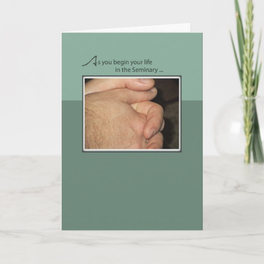 Gelukwensen Seminarians in Gebed Kaart (Voorkant)