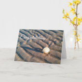 Gelukwensen Shell op het Strand Kaart (Gele Bloem)