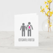 Gelukwensen - Twee Dads en een Dochter Kaart (Gele Bloem)