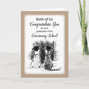 Gelukwensen van allebei van ons op Veterinaire Kaart