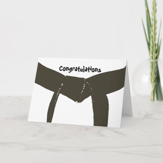 Gelukwensen van de Riem van vechtsporten de Bruine Kaart (Voorkant)