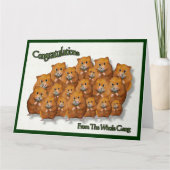 Gelukwensen van de Troep; Menigte van Hamsters Kaart (Voorkant)