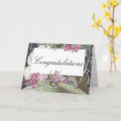 Gelukwensen van het Huis van het Plattelandshuisje Kaart (Gele Bloem)