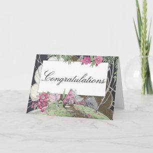 Gelukwensen van het Huis van het Plattelandshuisje Kaart