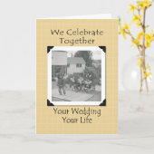 Gelukwensen voor een Indiaanse bruiloft Kaart (Gele Bloem)