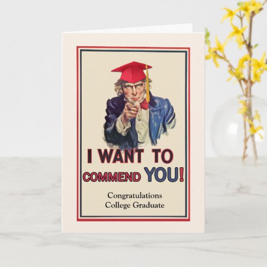 Gelukwensen voor Gegradueerde, Oom Sam Kaart (Gele Bloem)