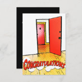 gelukwensen voor komedie kaart (Voorkant / Achterkant)