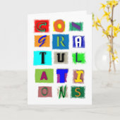 Gelukwensen voor om het even welke gelegenheid kaart (Gele Bloem)