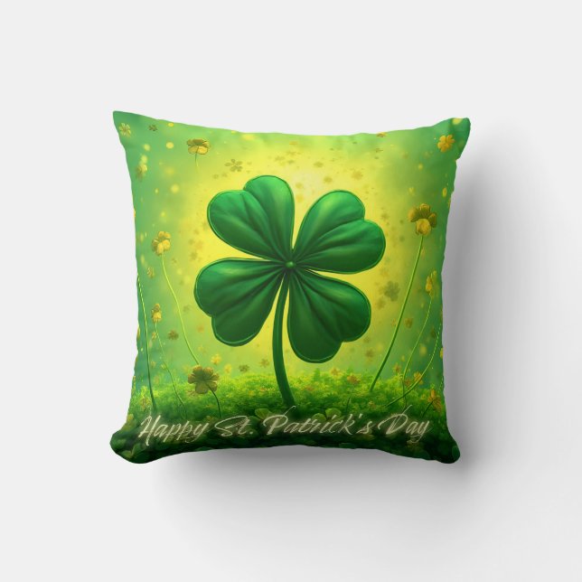 Gelukwensen voor St. Patrick's Day Kussen (Voorkant)