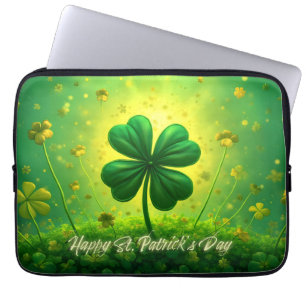 Gelukwensen voor St. Patrick's Day Laptop Sleeve