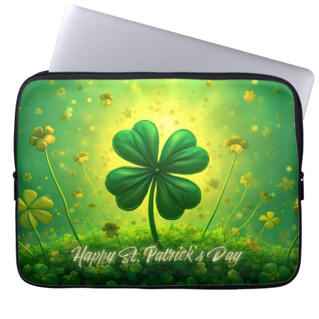 Gelukwensen voor St. Patrick's Day Laptop Sleeve (Voorkant)