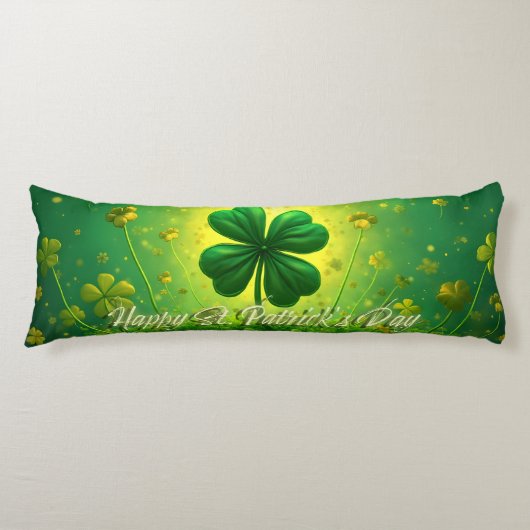 Gelukwensen voor St. Patrick's Day Lichaamskussen (Voorkant)