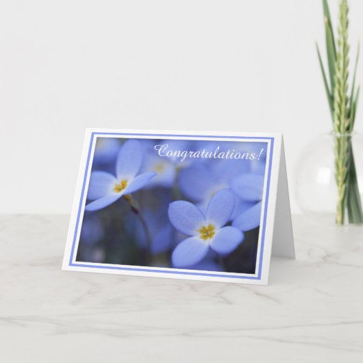 Gelukwensen - Wenskaart Bluettes Kaart (Voorkant)