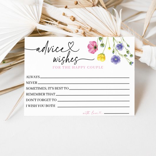 Gelukwensenkaart voor het gelukkige paar informatiekaartje