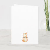 Gelukwenskaart met kat kaart (Achterkant)